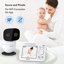 Load image into Gallery viewer, Panasonic Baby Monitor with Camera and Audio, 3.5” Color Video Baby Monitor, 1500-ft Long Range, Secure Connection, 2-Way Talk, Soothing Sounds, Remote Pan, Tilt, Zoom - 1 Camera - KX-HN4101W (White)