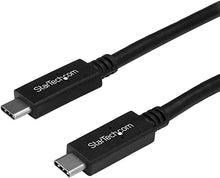 Load image into Gallery viewer, StarTech.com 6 ft (1.8 m) USB C to USB C Cable - 5A, 100W PD 3.0 - Certified Works with Chromebook - USB-IF Certified - M/M - USB 3.0 5Gbps - USB C Charging Cable - USB Type C Cable (USB315C5C6)