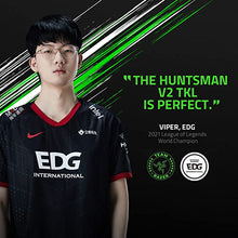 Load image into Gallery viewer, Razer Huntsman V2 TKL Tenkeyless Gaming Keyboard: Fastest Clicky Optical Switches w/Quick Keystrokes & 8000Hz Polling Rate - Detachable Type-C Cable - Doubleshot PBT Keycaps - Ergonomic Wrist Rest