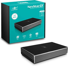 Load image into Gallery viewer, Vantec NST-371C31-BK NexStar Gx USB 3.1 Gen 2 Type-C 3.5" Sata HDD/SSD Enclosure, Comes with C to C and C to A Cable, Aluminum Casing, Black