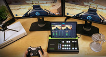 Load image into Gallery viewer, IOGEAR Upstream Pro Video Production Switch (TAA) 1080p @30/4K Portable/Mobile Video Production Switch 3xHDMI Inputs Stream Ready No PC Required Streaming Video Capture, Audio Mixer iPad app Enabled