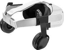 Load image into Gallery viewer, Globular Cluster Stereo Bass VR Headphones Custom Made for Oculus Quest 2 Elite Head Strap & Original Head Strap-On Ear Bass 3D 360 Degree Sound Integrated Must Have Accessories 3D Printed(Black)