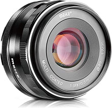 Load image into Gallery viewer, Meike 35mm F1.7 Manual Focus Prime Lens for Micro 4/3 MFT M4/3 Olympus and Panasonic Digital Mirrorless Cameras à