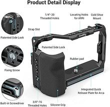 Load image into Gallery viewer, SmallRig Full Cage with Silicone Side Handle for Sony A7C, Comes with Locating Holes for ARRI, Quick Release Plate for Arca and Cold Shoe Mount - 3212