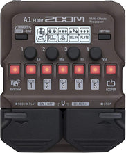 Load image into Gallery viewer, Zoom A1 FOUR Acoustic Instrument Multi-Effects Processor Pedal, Acoustic Modeling, Looper, Rhythm Section, For Guitar, Saxophone, Trumpet, Violin, Harmonica, and Upright Bass