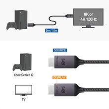 Load image into Gallery viewer, Cable Matters Certified 8K @60Hz Fiber Optic HDMI Cable 32.8 ft / 10m, Active Ultra High Speed HDMI Cable - Supporting 8K@60Hz 4K@120Hz HDR - Designed for Xbox, Compatible with PS5, Apple TV, PC