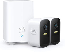 Load image into Gallery viewer, eufy Security, eufyCam 2C 2-Cam Kit, Security Camera Outdoor, Wireless Home Security System with 180-Day Battery Life, HomeKit Compatibility, 1080p HD, IP67, Night Vision, No Monthly Fee