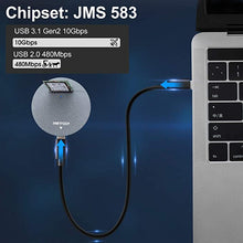 Load image into Gallery viewer, RIITOP NVMe to USB Docking Station, External M.2 PCI-e NVMe SSD to USB-C Reader Adapter for M.2 (M Key) NVMe SSD