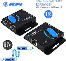 Load image into Gallery viewer, HDMI Extender Over CAT5/CAT6 by OREI with IR Upto 164 Feet - Loop Out - 1080P Full HD Signal Distribution (EX-170C)