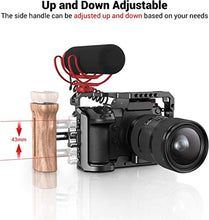 Load image into Gallery viewer, SMALLRIG Side Wooden Handle Grip for DSLR Camera Cage w/ Cold Shoe Mount, Threaded Holes, Direction Changeable - 2093