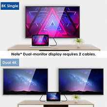 Load image into Gallery viewer, Cable for Thunderbolt 4 Cable 3.3ft, Dbilida Nylon Braided 40Gbps USB C Cable with 100W PD, 40Gbps, 8K Display Compatible with Thunderbolt 3 Cable, USB4, USB C, Hub, SSD, Docking and More