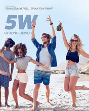 Load image into Gallery viewer, Shower Radio Speaker with Bluetooth 5.0, AGPTEK Waterproof Wireless Bathroom FM with Suction Cup 12H Long Playback Time, Lanyard, LCD Screen Display, Handsfree Calling, Storage Card Playback Black