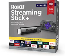 Load image into Gallery viewer, Roku Streaming Stick+ | HD/4K/HDR Streaming Device with Long-range Wireless and Roku Voice Remote with TV Controls