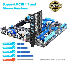 Load image into Gallery viewer, PCI-E to USB 3.0 7-Port(2X USB-C - 5X USB-A ) Expansion Card ,PCI Express USB Add in Card , Internal USB3 Hub Converter for Desktop PC Host Card Support Windows 10/8/7/XP and MAC OS 10.8.2 Above