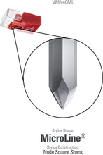 Load image into Gallery viewer, Audio-Technica VMN40ML MicroLine Nude Replacement Turntable Stylus Red