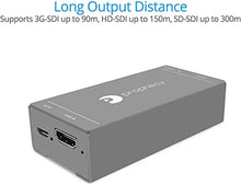 Load image into Gallery viewer, gofanco Prophecy HDMI to SDI Converter with Audio Embedder – 3G/HD/SD-SDI Auto Format Detection, Stereo Audio Embedder, TAA Compliant (PRO-HDSDIaud)