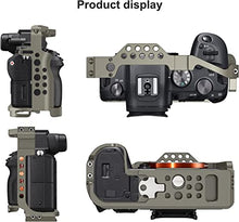 Load image into Gallery viewer, Poyinco Camera Cage Kit for Canon EOS R5 and R6 Aluminum Alloy DSLR Rig Stabilizer with 1/4” & 3/8” Threads Cold Shoe for Vlogging Filmmaking and Video Shooting etc.