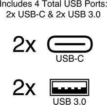 Load image into Gallery viewer, C2G Docking Station, USB C Docking Station, 4K Docking Station, Compatible with USB-C & Thunderbolt 3 Laptops, Black, Cables to Go 28845