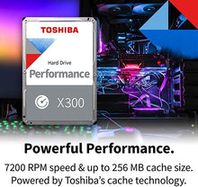 Load image into Gallery viewer, Toshiba X300 10TB Performance & Gaming 3.5-Inch Internal Hard Drive - CMR SATA 6 GB/s 7200 RPM 256 MB Cache - HDWR11AXZSTA