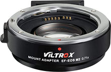 Load image into Gallery viewer, VILTROX EF-EOS M2 Speed Booster Canon 0.71x Autofocus Speedbooster Canon EF-M Lens Adapter Compatible with Canon EF to m50 m200 m6 m5 m50 ii m6 ii