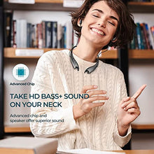 Load image into Gallery viewer, Redzoo Neckband Headphones, Around The Neck Bluetooth Headphones w/Noise Cancelling Microphone, Bluetooth Headset w/ 22hrs Playtime, Neck Earphones Stereo Bass, for Music, Conference, Video, Call