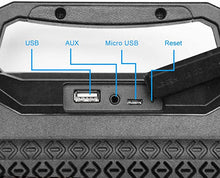 Load image into Gallery viewer, Fiodio IPX6 Waterproof Portable Speakers, Wireless Outdoor Travel Party Speaker, Built-in Microphone, USB for Sports, Beach, Hiking and Camping