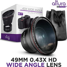 Load image into Gallery viewer, 49MM 0.43x Altura Photo Professional HD Wide Angle Lens (w/Macro Portion) for Canon EOS M50 M M2 M3 M5 M6 Mark II M10 M100 M200 Mirrorless Cameras