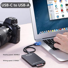 Load image into Gallery viewer, CFexpress Card Reader, Portable Square USB 3.1 CFexpress Memory Card Adapter CFexpress A/B Card USB Laptop Adapter for Windows Mac OS Linux (CFexpress A)…