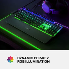 Load image into Gallery viewer, SteelSeries Apex Pro Mechanical Gaming Keyboard – Adjustable Actuation Switches – World’s Fastest Mechanical Keyboard – OLED Smart Display – RGB Backlit