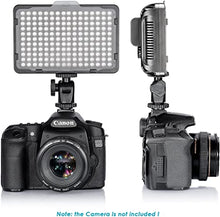 Load image into Gallery viewer, Neewer on Camera Video Light Photo Dimmable 176 LED Panel with 1/4" Thread for Canon, Nikon, Sony and Other DSLR Cameras, 5600K (Battery Not Included)