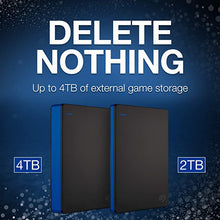 Load image into Gallery viewer, Seagate Game Drive 4TB External Hard Drive Portable HDD - Compatible With PS4 (STGD4000400) blue
