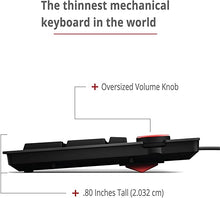 Load image into Gallery viewer, Das Keyboard 4 Ultimate Blank Wired Mechanical Keyboard, Cherry MX Blue Mechanical Switches, 2-Port USB 3.0 Hub, Volume Knob, Aluminum Top (104 Keys, Black)