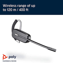 Load image into Gallery viewer, Plantronics - CS540 Wireless DECT Headset with Lifter (Poly) - Single Ear (Mono) Convertible (3 wearing styles) - Connects to Desk Phone - Noise Canceling Microphone