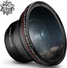 Load image into Gallery viewer, 58MM 0.43x Altura Photo Professional HD Wide Angle Lens (w/Macro Portion) for Canon EOS 70D 77D 80D 90D Rebel T8i T7 T7i T6i T6s T6 SL2 SL3 DSLR Cameras