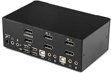 Load image into Gallery viewer, StarTech.com 2-Port DisplayPort KVM Switch - Dual-Monitor - 4K 60 - with Audio & USB Peripheral Support - DP 1.2 - USB Hub (SV231DPDDUA2)