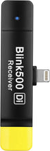 Load image into Gallery viewer, Saramonic 2.4 GHz Wireless Microphone Lightning Dual-Receiver for Apple iPhone & iPad (Blink 500 RX Di), Black, BLINK500RXDI