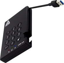 Load image into Gallery viewer, Apricorn 500GB Aegis Padlock USB 3.0 256-bit AES XTS Hardware Encrypted Portable External Hard Drive (A25-3PL256-500)