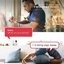 Load image into Gallery viewer, Konnek Stein Wireless Security Camera, WiFi Home Security Systems 360 Degree Monitoring, HD 1080P Motion Detection, Night Vision, Remote Control, Two-Way Audio, with TF Card Slot and Cloud (White)