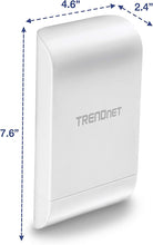 Load image into Gallery viewer, TRENDnet 10dBi Wireless N300 Outdoor PoE Pre-configured Point-to-Point Bridge Bundle Kit, TEW-740APBO2K, 2 x Pre-configured Wireless N Access Points, IPX6 Rated Housing, Built-in 10 dBi Antennas white
