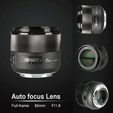 Load image into Gallery viewer, Meike 85mm F1.8 Full Frame Auto Focus Lens Compatible with EOS EF Mount Digital SLR Cameras