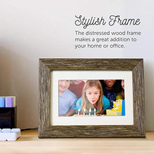 Load image into Gallery viewer, Aluratek 7" Distressed Wood Digital Photo Frame with Auto Slideshow Feature, 800 x 600 (ADPFD07F)