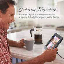 Load image into Gallery viewer, Aluratek 8" LCD Digital Photo Frame w/4GB Built-In Mem & USB SD/SDHC Support (ADMPF108F) , Black