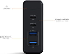 Load image into Gallery viewer, Satechi 108W Pro USB-C PD Desktop Charger - 2 USB-C PD & 2 USB-A Ports - Compatible with 2020/2019, Pro, 2020/2018 MacBook Air, 2020 iPad Air, 2020 iPad Pro, iPhone 13 Pro Max/13 Pro/13 Mini/13 (USA)