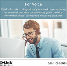 Load image into Gallery viewer, D-Link Ethernet Switch, 16 Port Easy Smart Managed Gigabit Network Internet Desktop or Wall Mount(DGS-1100-16V2)