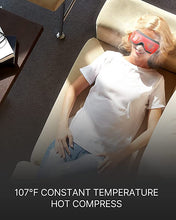 Load image into Gallery viewer, RENPHO Eye Massager with Heat and Vibration, Remote Control, Compression Bluetooth Music Temple Eye Massage Mask Rechargeable for Relax Eye Strain Dark Circles Eye Bags Dry Eyes Improve Sleep-White