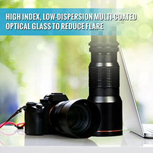 Load image into Gallery viewer, High-Power 500mm/1000mm f/8 Manual Telephoto Lens for Nikon D7500, D500, D600, D610, D700, D750, D800, D810, D850, D3100, D3200, D3300, D3400, D5100, D5200, D5300, D5500, D5600, D7000, D7100, D7200
