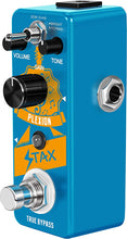 Load image into Gallery viewer, Stax Guitar Distortion Pedal Plexion Effect Pedal Classic British Style Recreation of 70-80's Marshall Amp Tone with Bright/Normal Modes Mini Size True Bypass