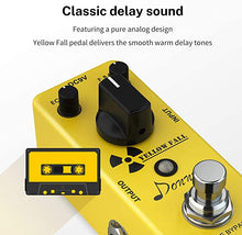 Load image into Gallery viewer, Donner Guitar Delay Pedal, Yellow Fall Analog Delay Guitar Effect Pedal Vintage Delay True Bypass