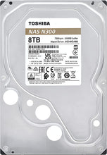 Load image into Gallery viewer, Toshiba N300 8TB NAS 3.5-Inch Internal Hard Drive - CMR SATA 6 GB/s 7200 RPM 256 MB Cache - HDWG480XZSTA