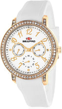 Load image into Gallery viewer, Seapro Women's SP4412 Swell White/Silver Stainless Steel Case with Silicone Strap Watch